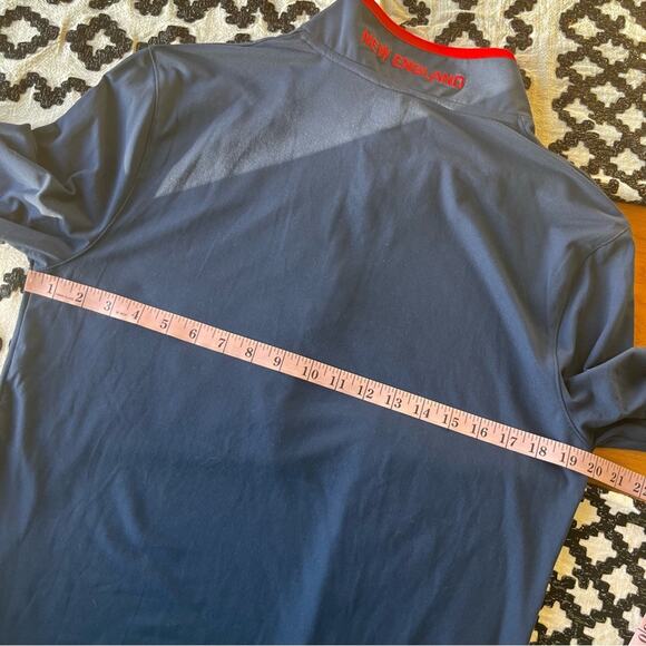 NFL Team Apparel Quarter Zip Pullover Shirt New England Patriots mens medium M - Picture 5 of 7